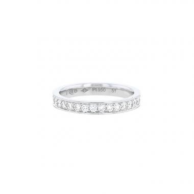 Fred For Love wedding ring in platinium and diamonds