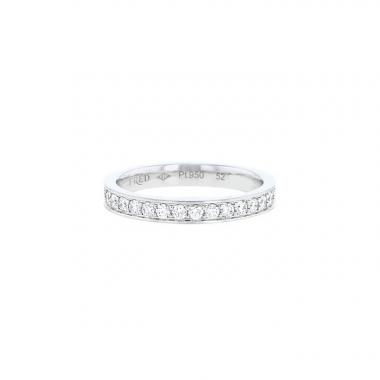 Fred For Love wedding ring in platinium and diamonds, size 52