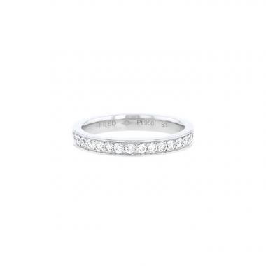 Fred For Love wedding ring in platinium and diamonds, size 53