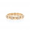 Fred Pain de Sucre Celebration ring in pink gold and diamonds - 360 thumbnail