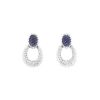 Boucheron earrings for non pierced ears in white gold and amethysts - 00pp thumbnail