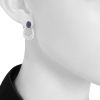 Boucheron earrings for non pierced ears in white gold and amethysts - Detail D1 thumbnail