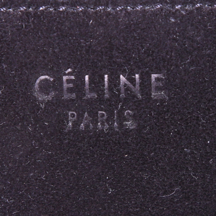 Shopping bag Céline Phantom in camoscio e pelle nera - Detail D3