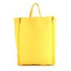 Celine Cabas shopping bag in yellow grained leather - 360 thumbnail