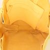 Celine Cabas shopping bag in yellow grained leather - Detail D2 thumbnail