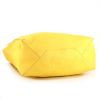 Celine Cabas shopping bag in yellow grained leather - Detail D4 thumbnail