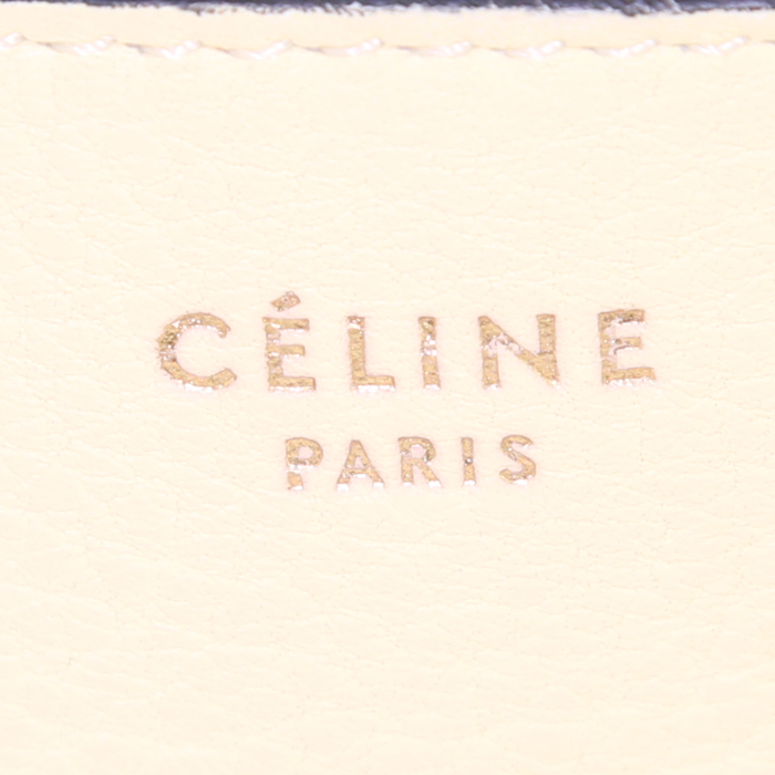 Celine Blade handbag in beige leather - Detail D3