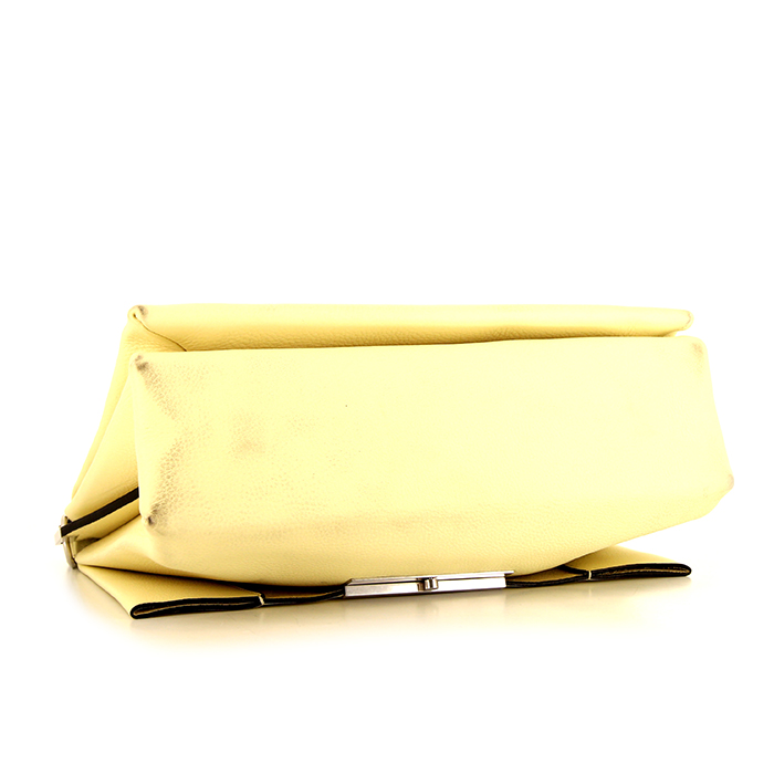 Celine Blade handbag in beige leather - Detail D4