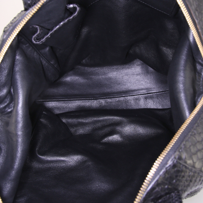 Sac cabas Celine en python noir - Detail D2