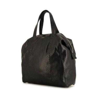 Shopping bag Celine in pitone nero
