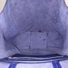 Celine Cabas shopping bag in blue grained leather - Detail D2 thumbnail