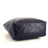 Celine Cabas shopping bag in blue grained leather - Detail D4 thumbnail