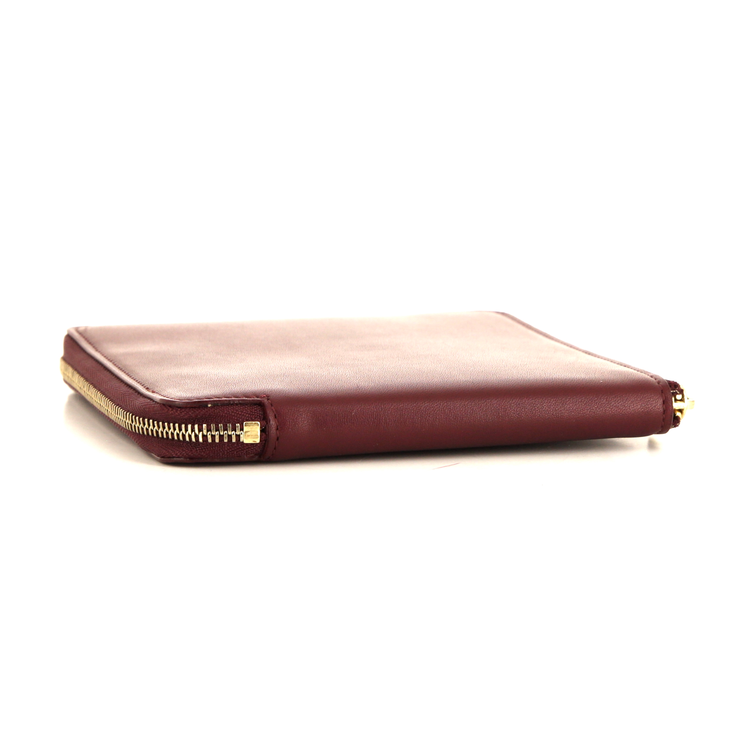 Portefeuille Celine en cuir bordeaux - Detail D3