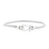 Fred Force 10 small model bracelet in white gold and stainless steel - 00pp thumbnail