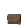 Pochette Louis Vuitton en toile monogram marron et cuir marron - 00pp thumbnail