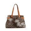 Louis Vuitton Batignolles handbag in brown monogram canvas and natural leather - 360 thumbnail