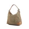 Bolso Cabás Gucci en lona Monogram beige y cuero marrón - 00pp thumbnail