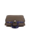 Bolso de mano Hermes Birkin 35 cm en cuero togo gris estaño y azul eléctrico - 360 Front thumbnail