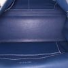 Hermes Kelly Flat handbag in blue Swift leather - Detail D3 thumbnail