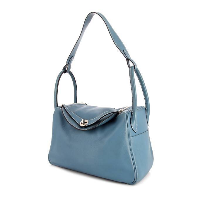 Hermès Mini Lindy Light blue Leather ref.662784 - Joli Closet