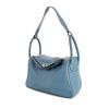 Hermes Lindy handbag in blue jean Swift leather - 00pp thumbnail