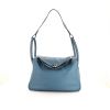 Hermes Lindy handbag in blue jean Swift leather - 360 thumbnail