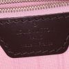 Louis Vuitton Neverfull medium model shopping bag in ebene damier canvas and dark brown leather - Detail D3 thumbnail