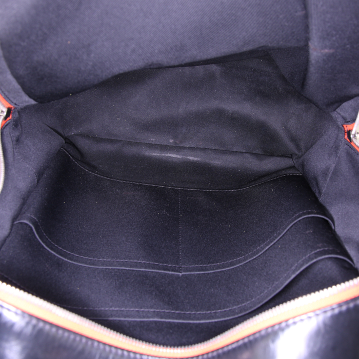 Louis Vuitton backpack in grey Graphite damier canvas and black leather - Detail D2