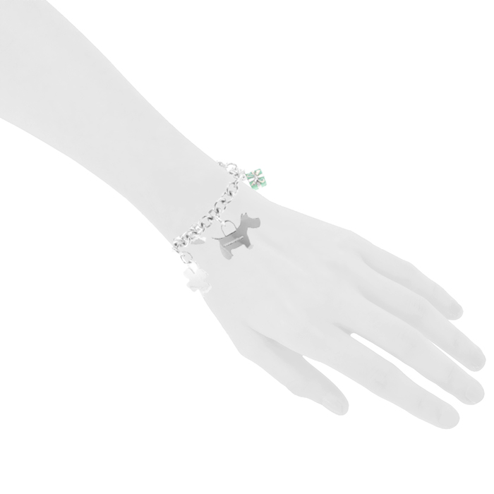 Bracelet Tiffany & Co Return To Tiffany en argent et émail turquoise - Detail D1