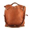 Jerome Dreyfuss shopping bag in brown leather - 360 thumbnail