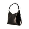 Dior Vintage handbag in black patent leather - 00pp thumbnail
