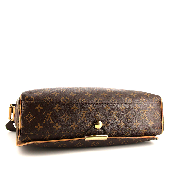 Borsa a tracolla Louis Vuitton Messenger in tela monogram marrone - Detail D4
