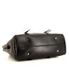 Lanvin shopping bag in black leather - Detail D4 thumbnail