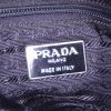 Sac à dos Prada Nylon Backpack en toile noire et cuir noir - Detail D4 thumbnail