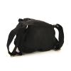 Sac à dos Prada Nylon Backpack en toile noire et cuir noir - Detail D5 thumbnail
