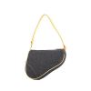 Dior Saddle handbag in blue denim and natural leather - 00pp thumbnail