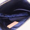 Bolso de mano Dior Saddle en denim azul y cuero natural - Detail D2 thumbnail
