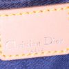 Dior Saddle handbag in blue denim and natural leather - Detail D3 thumbnail