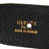 Hermès Ceinture H belt in navy blue togo leather - Detail D1 thumbnail