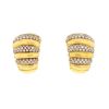 Van Cleef & Arpels 1980's earrings for non pierced ears in yellow gold and diamonds - 00pp thumbnail