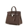 Hermes Birkin 25 cm handbag in chocolate brown togo leather - 00pp thumbnail