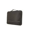 Porta-documentos Louis Vuitton en cuero granulado negro - 00pp thumbnail