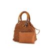 Shopping bag Dior Diorissimo modello piccolo in pelle marrone cannage - 00pp thumbnail