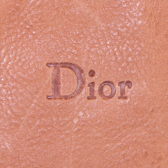 Shopping bag Dior Diorissimo modello piccolo in pelle marrone cannage - Detail D3