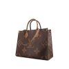Shopping bag Louis Vuitton Onthego modello medio in tela monogram bicolore marrone - 00pp thumbnail