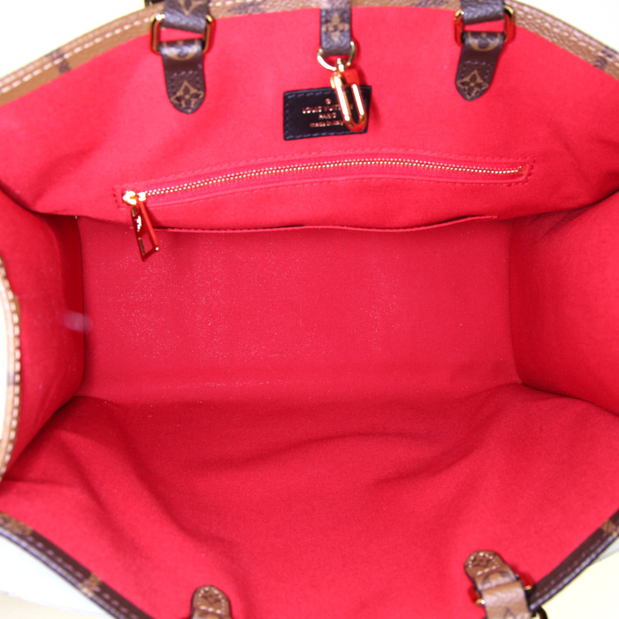 Bolso Cabás Louis Vuitton Onthego modelo mediano en lona Monogram dos tonos marrón - Detail D3