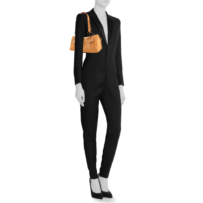 Borsa Saint Laurent in pelle marrone caramello - Detail D1