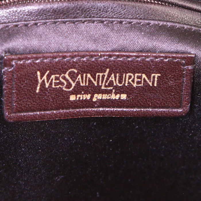 Bolso de mano Saint Laurent en cuero color caramelo - Detail D3
