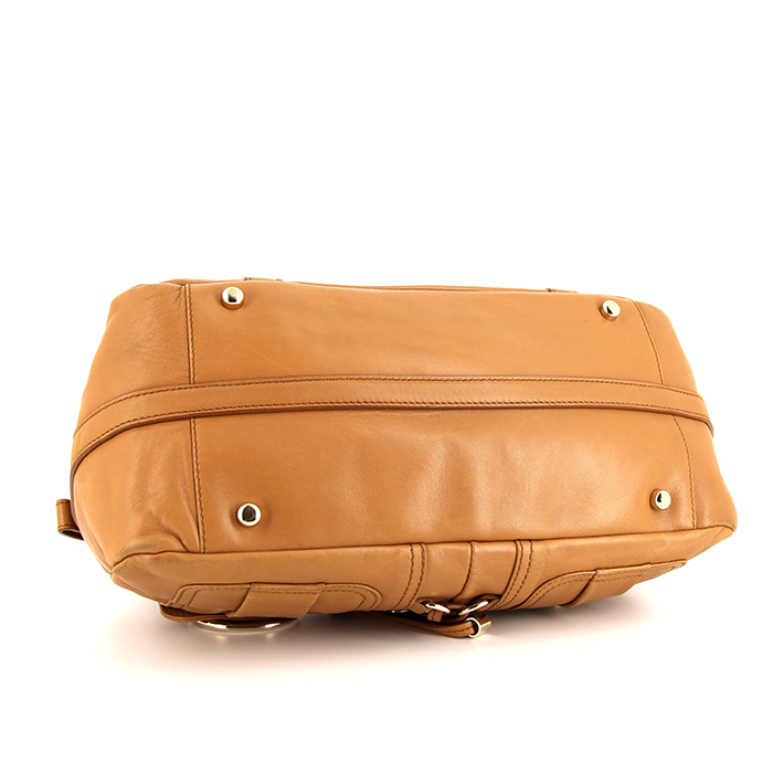 Borsa Saint Laurent in pelle marrone caramello - Detail D4