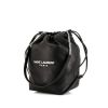 Saint Laurent Teddy Pochon handbag in black leather - 00pp thumbnail